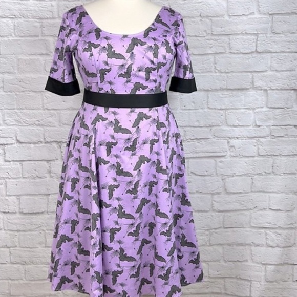 Modcloth Dresses & Skirts - MODCLOTH & COLLECTIF Collaboration Amazzzing bats webs swing dress - Plus sized